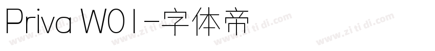 Priva W01字体转换